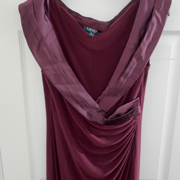 Sleeveless Portrait-Collar Draped Gown - Picture 3 of 11